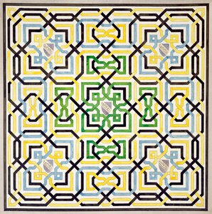 Mozaïekontwerp uit het Alhambra, uit 